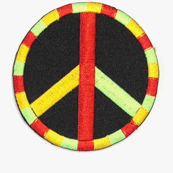 Other - Peace sign patch iron on rasta hippie retro DIY Other - Peace sign patch iron on rasta hippie retro DIY